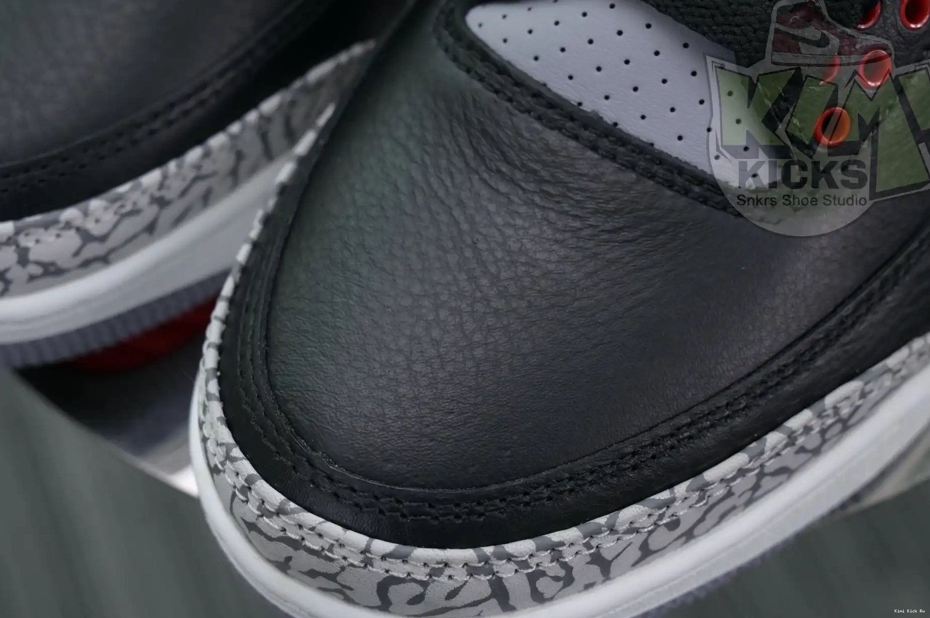 Kimikick Jordan Cement Air 3“Black Reimagined” 0824